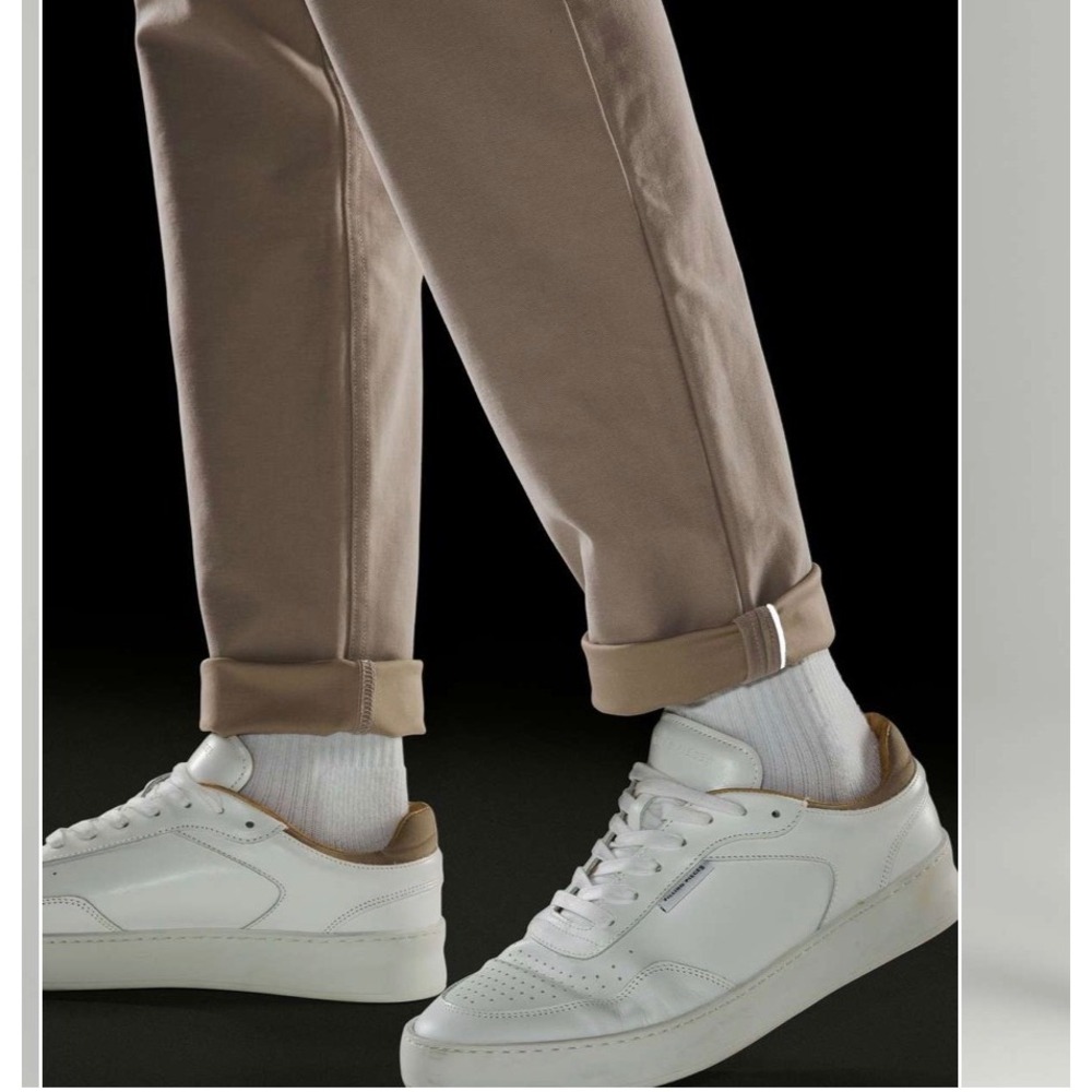 Lululemon ABC Slim-Fit Pant 36 Raw Linen Utilitech 32 Inseam Tapered Chino Mens - Picture 9 of 12